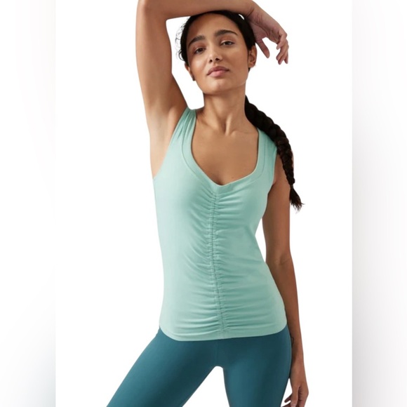 NWT ATHLETA Cinch Tank - Reef Green Plus 2X - Picture 1 of 15